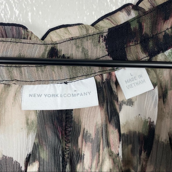 New York & Company Sheer Floral Blouse - Picture 6 of 7